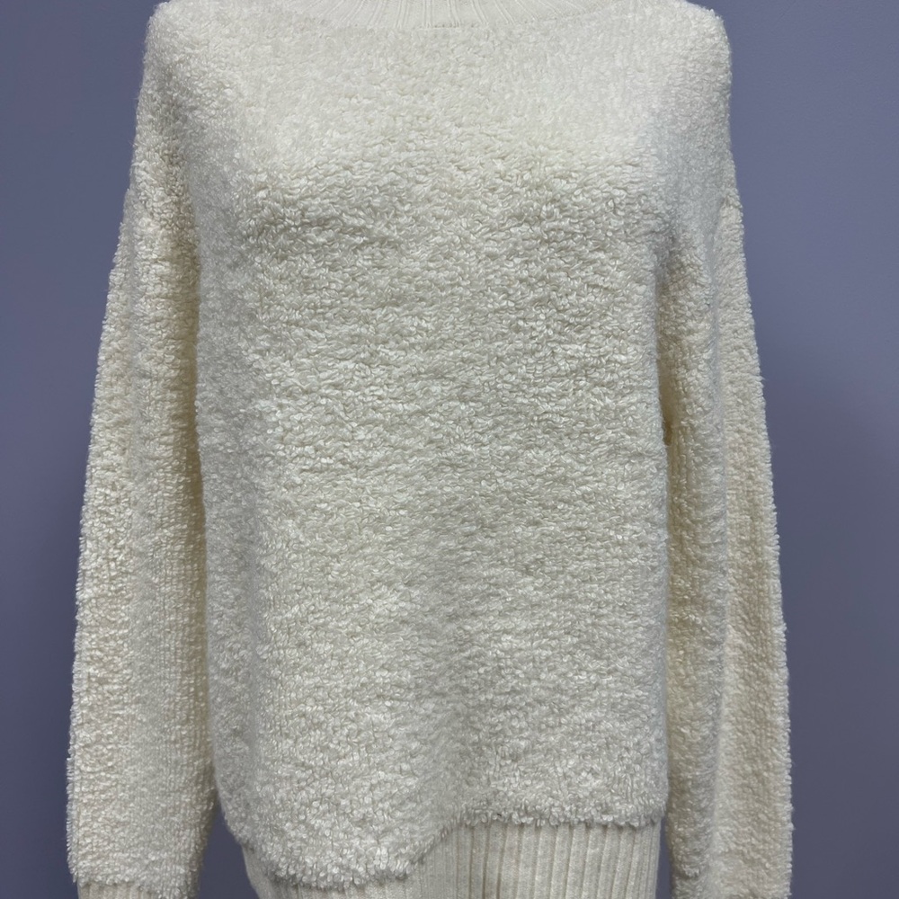 Talbots Soft White Turtleneck Sweater